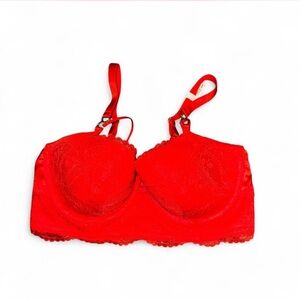 Aerie Red Intimates Bra with Underwire Support